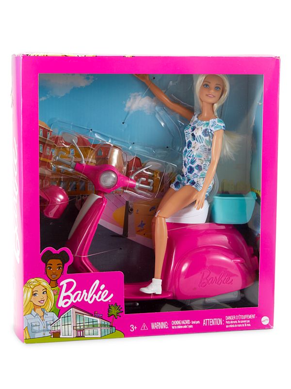 Barbie Barbie? Doll & Scooter Play Set GBK85